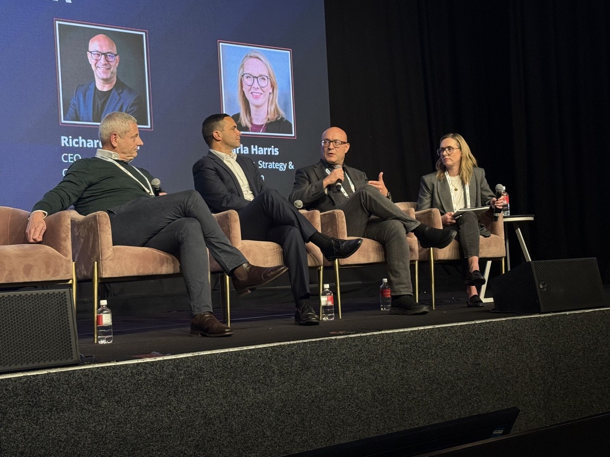 Optty's CEO speaking on a panel discussion