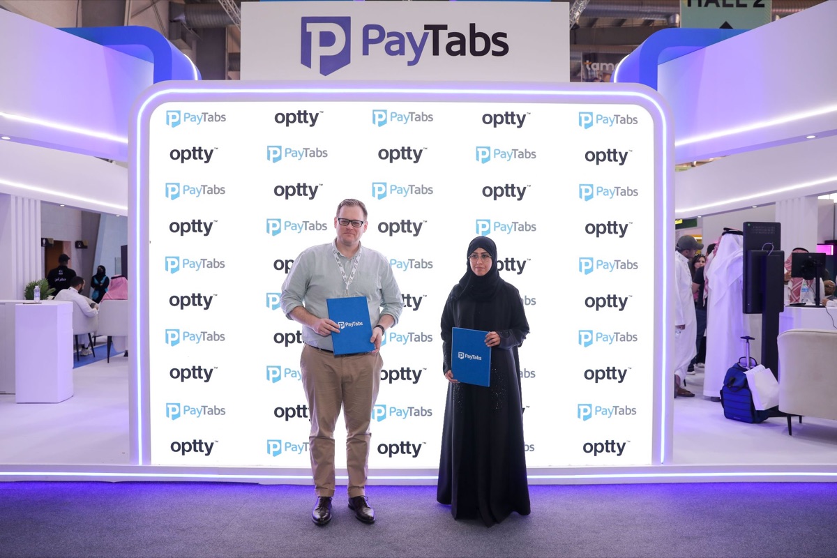 The Optty team at the PayTabs booth